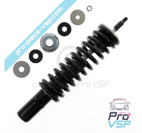 Front straight shock absorber