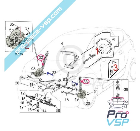 Front shock absorber