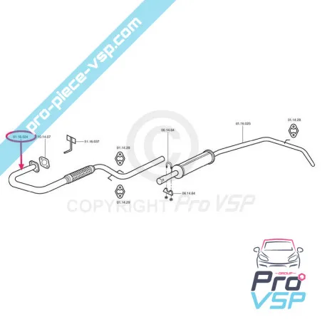 Avgasmaskin med flexibla chatenet media