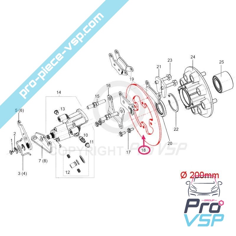 Bremsscheibe hinten