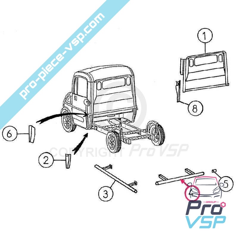 Rear protective bar