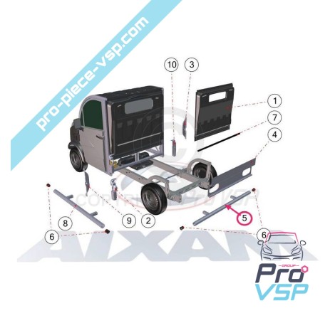 Rear protective bar