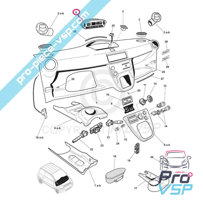 Compteur pour microcar mc1 mc2