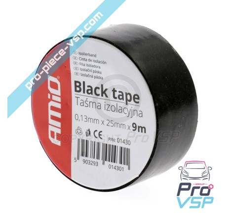 Black insulating tape