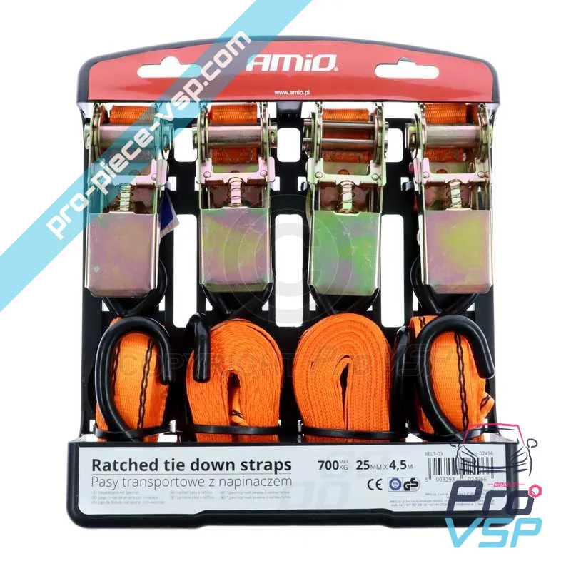 Conjunto de 4 correas