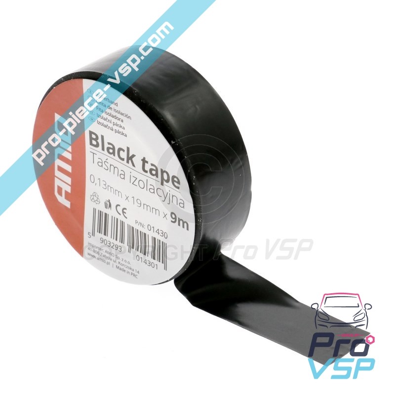 Black insulating tape