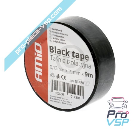 Black insulating tape