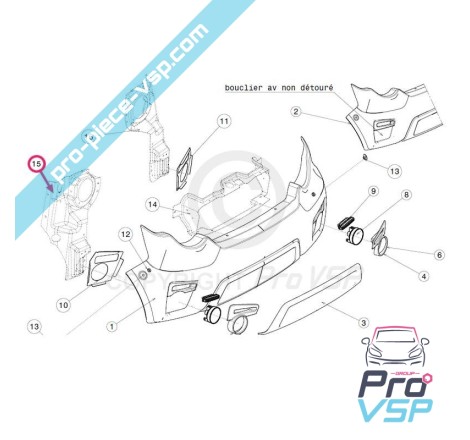 Right headlight holder