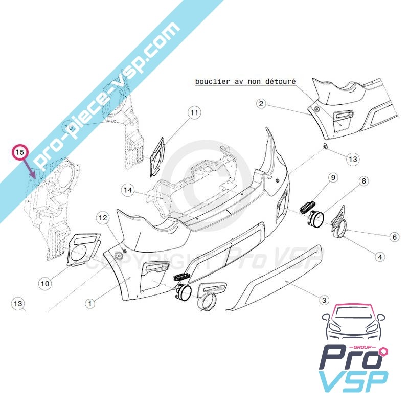 Right headlight holder