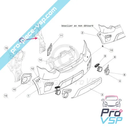 Suportul de far stânga pentru JDM xheos
