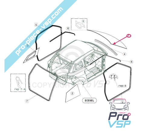 Pára-brisa adaptável para Jdm Xheos