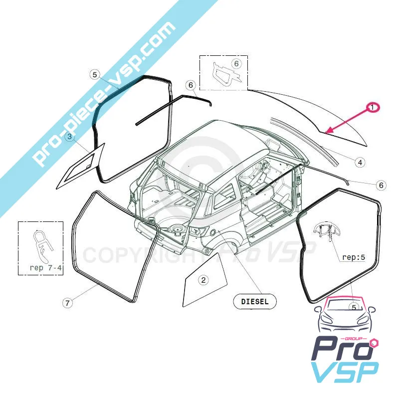 Parabrisas adaptable para Jdm Xheos