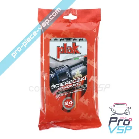 Lingettes spécial tableau de bord