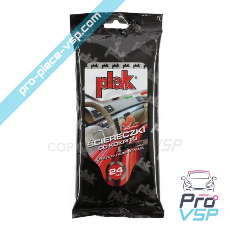 Lingettes spécial tableau de bord