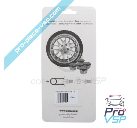 Wheel bolt cache
