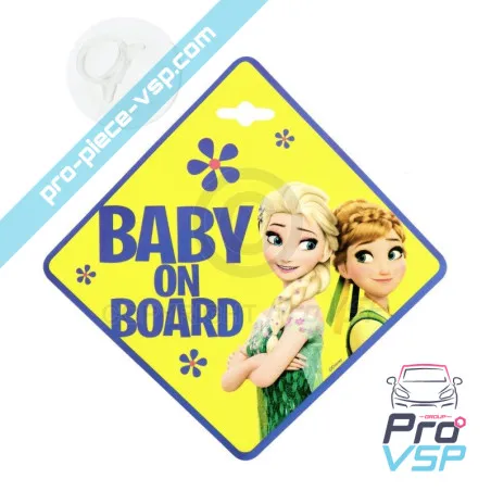 Bébé à bord Reine des neiges