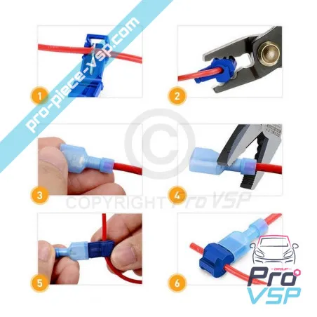 Conector rápido tipo t