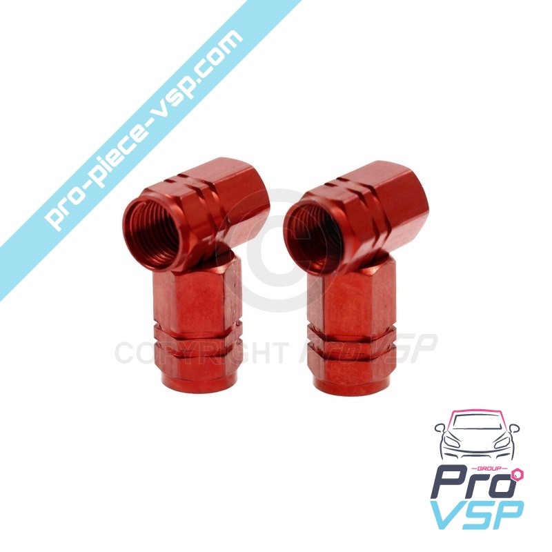 Red alu valve cap