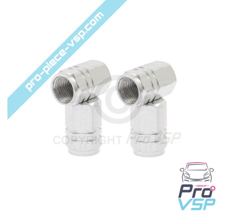 Gray aluminum valve cap