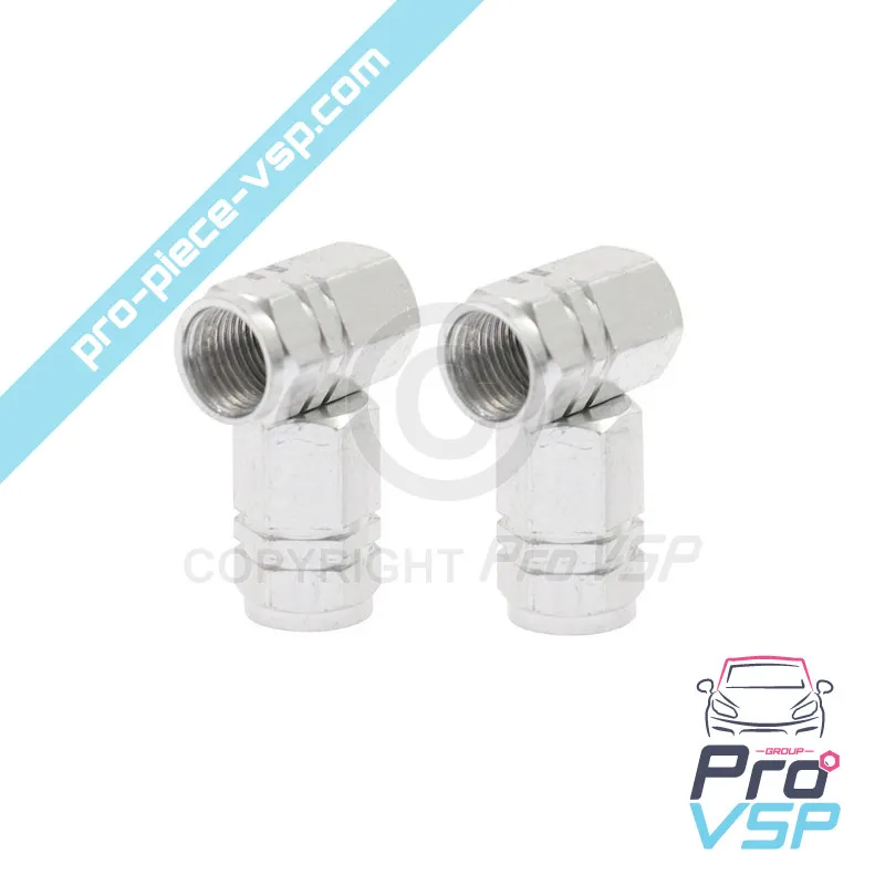 Cappello della valvola in alluminio grigio