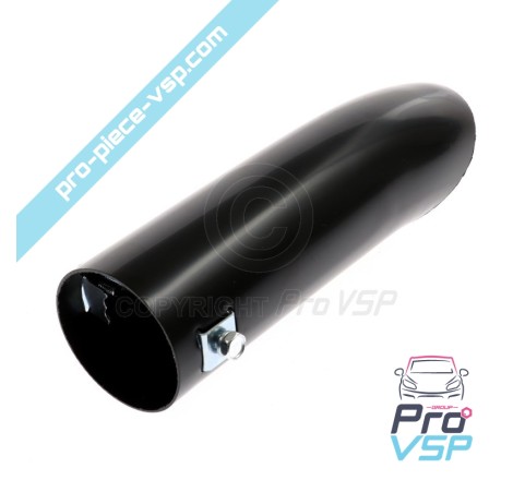 Black exhaust exit