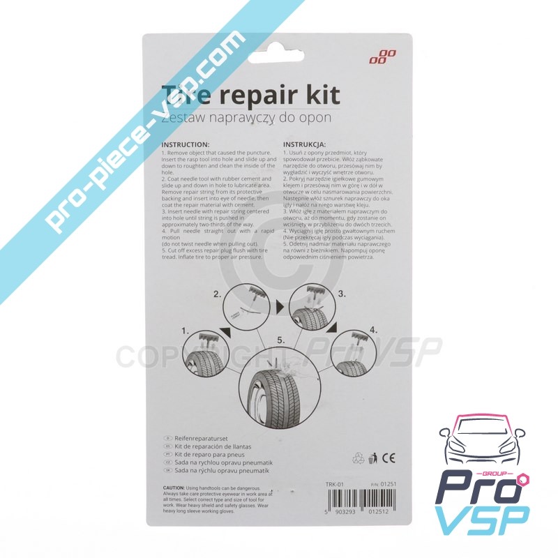 Kit riparazione pneumatici