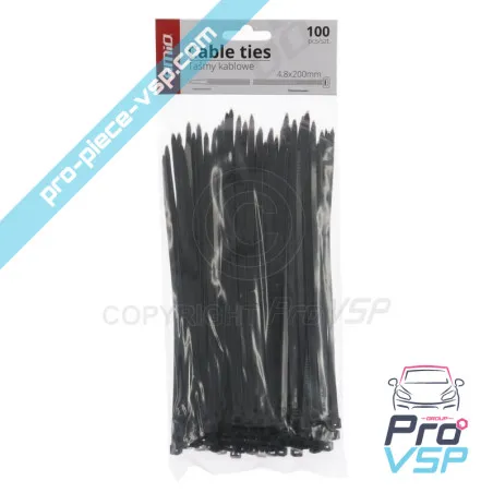 Collier de serrage plastique 200x4,8