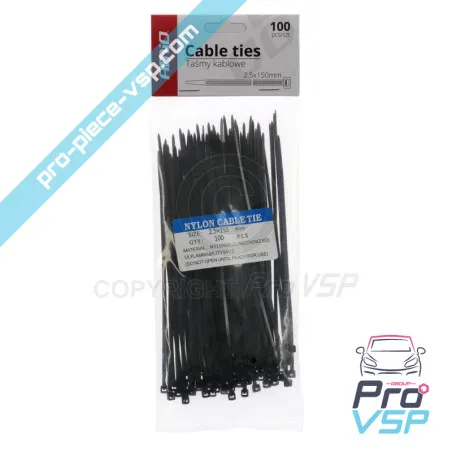 Collier de serrage plastique 150x2,5