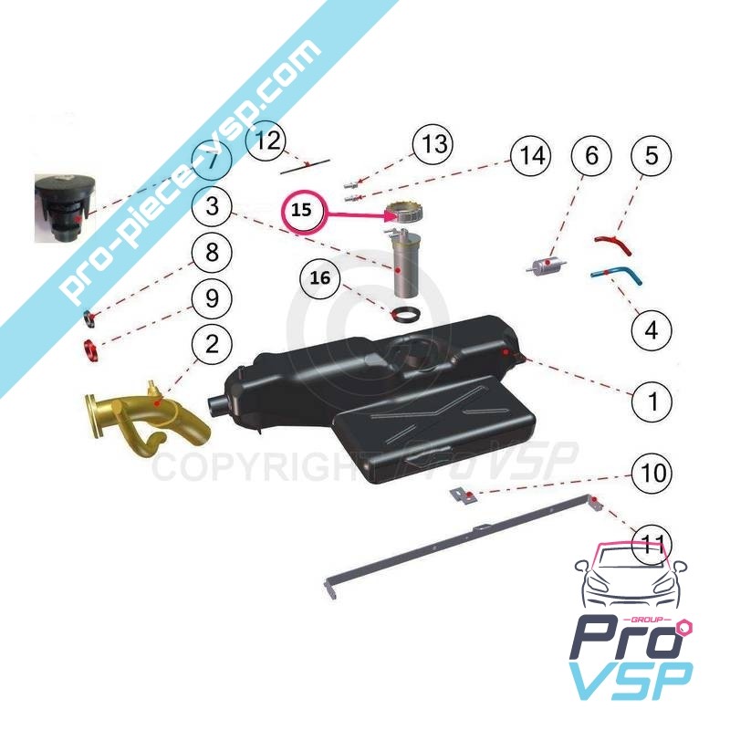 Dado calibro carburante