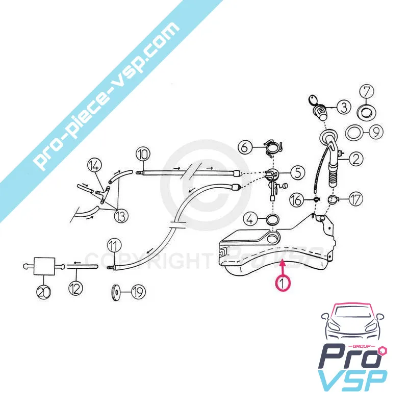 Polttoainesäiliö aixam Vuosina 2002-2009