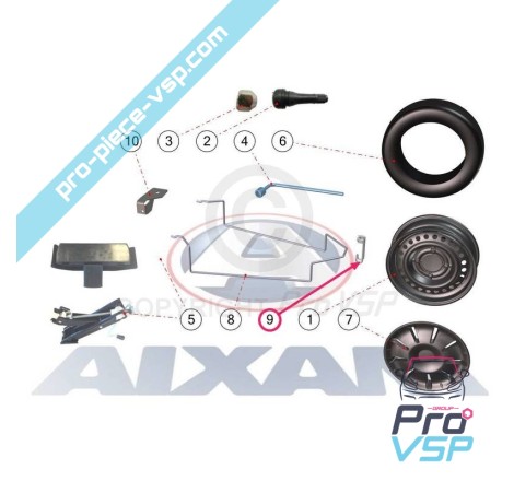 Spare wheel hook