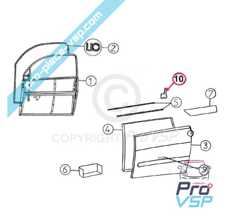 Embout de lèche vitre pour aixam a721 a741 a751 city crossline scouty roadline