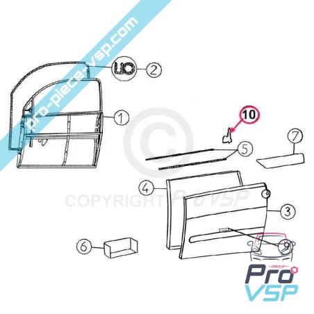 Punta di vetro per aixam a721 a741 a751 city crossline scouty roadline