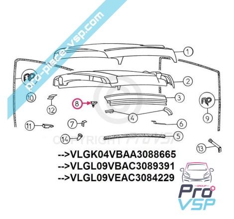 Roof lock kit