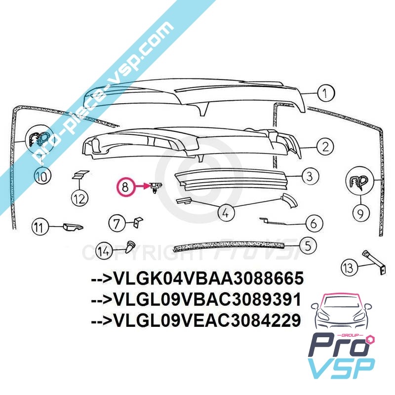 Roof lock kit