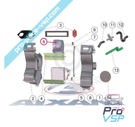 Motor de ventilação de aquecimento