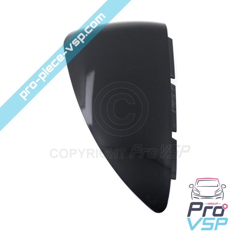 Black left rearview mirror shell