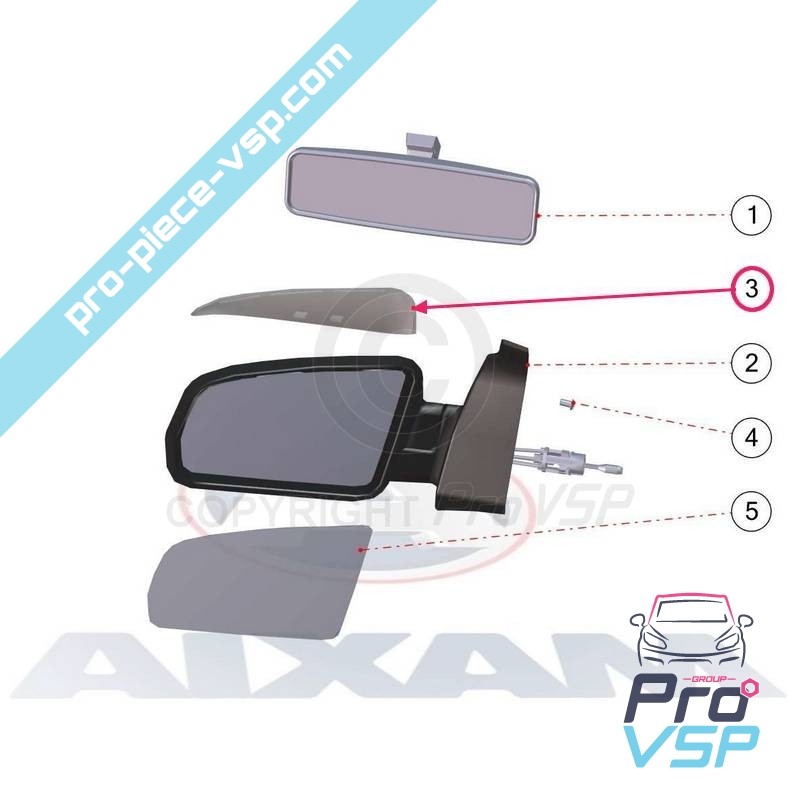 Carbon Case of Right Mirror