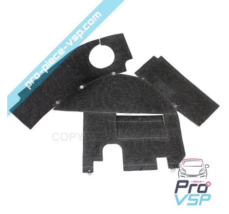 Straight wing cheek soundproofing
