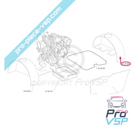 Insonorisation de joue d'aile pour chatenet ch26 ch28 ch30 ch32 ch33 sporteevo