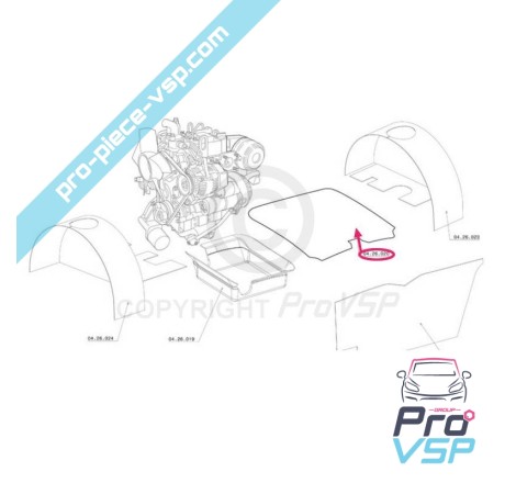 Insonorisation sous capot pour chatenet ch26 ch28 ch30 ch32 ch33 sporteevo