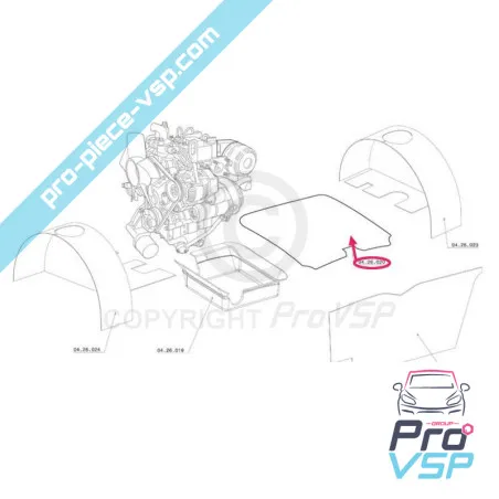 Soundproofing under hood for chatenet ch26 ch28 ch30 ch32 ch33 sporteevo