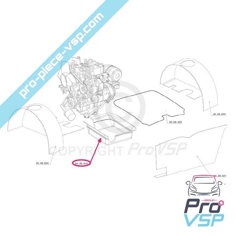 Insonorisation sous moteur