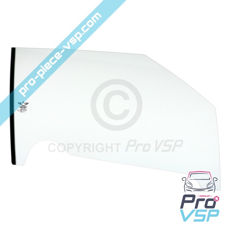 Straight door glass tinted
