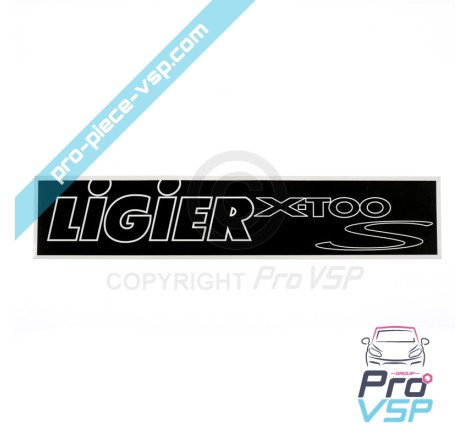 Autocollant de plaque d'immatriculation pour Ligier Xtoo S