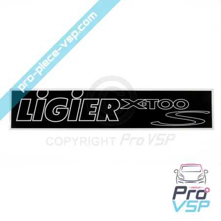 Autocollant de plaque d'immatriculation pour Ligier Xtoo S