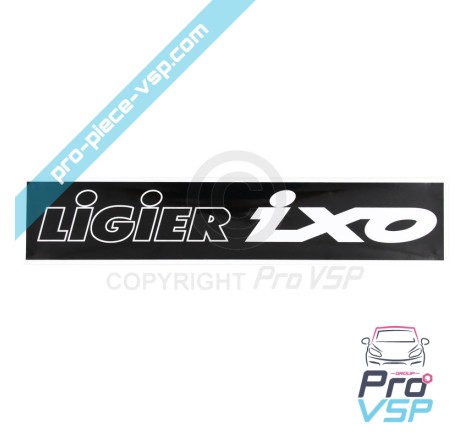 Etiqueta da placa de licença ligier ixo