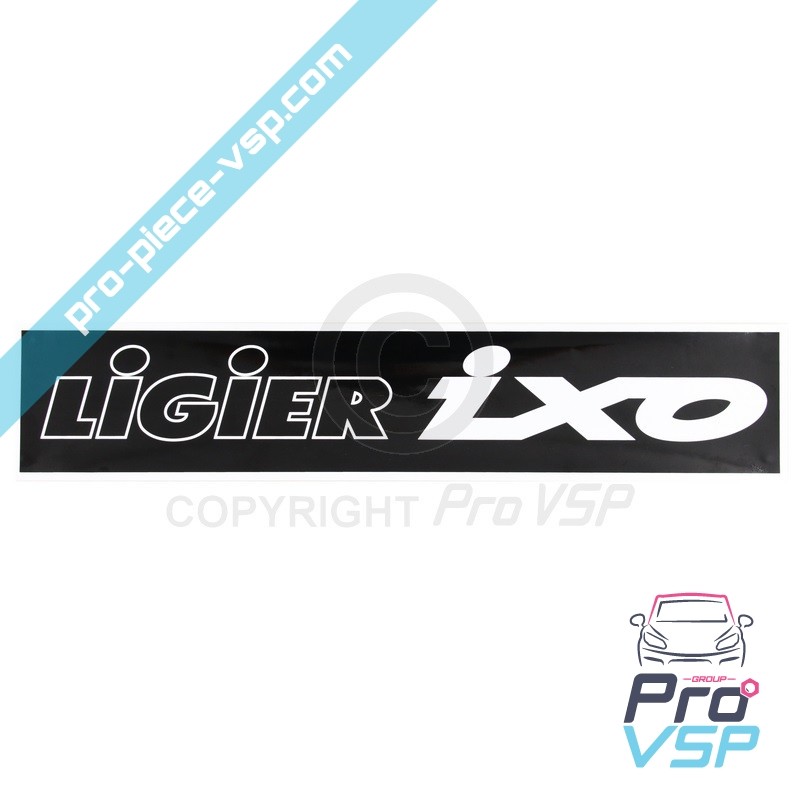 Etiqueta da placa de licença ligier ixo