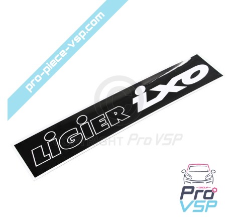 Etiqueta da placa de licença ligier ixo