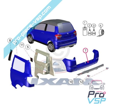 Rear bumper Origin